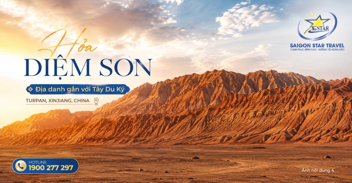 Tour Tân Cương 8N7Đ Từ TpHCM: Hỏa Diệm Sơn - Làng Hemu - Hồ Sayram