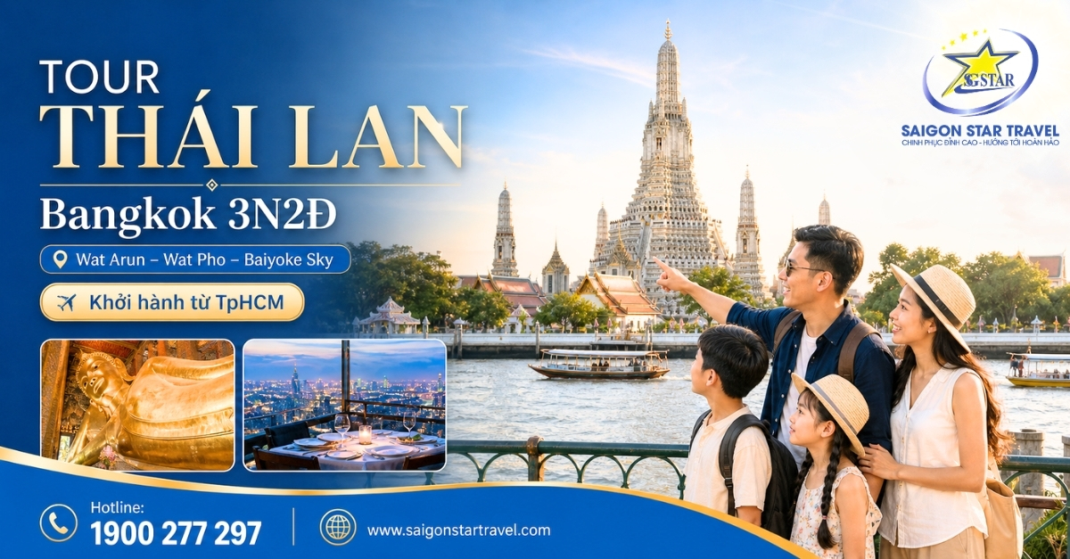Tour Thái Lan 3 Ngày 2 Đêm Bangkok Từ TpHCM