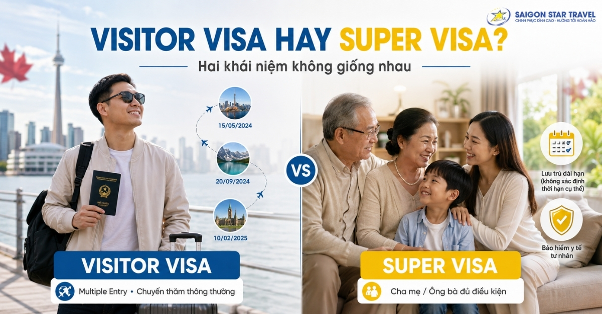 Phân biệt Visa Canada 10 năm và Super Visa Canada