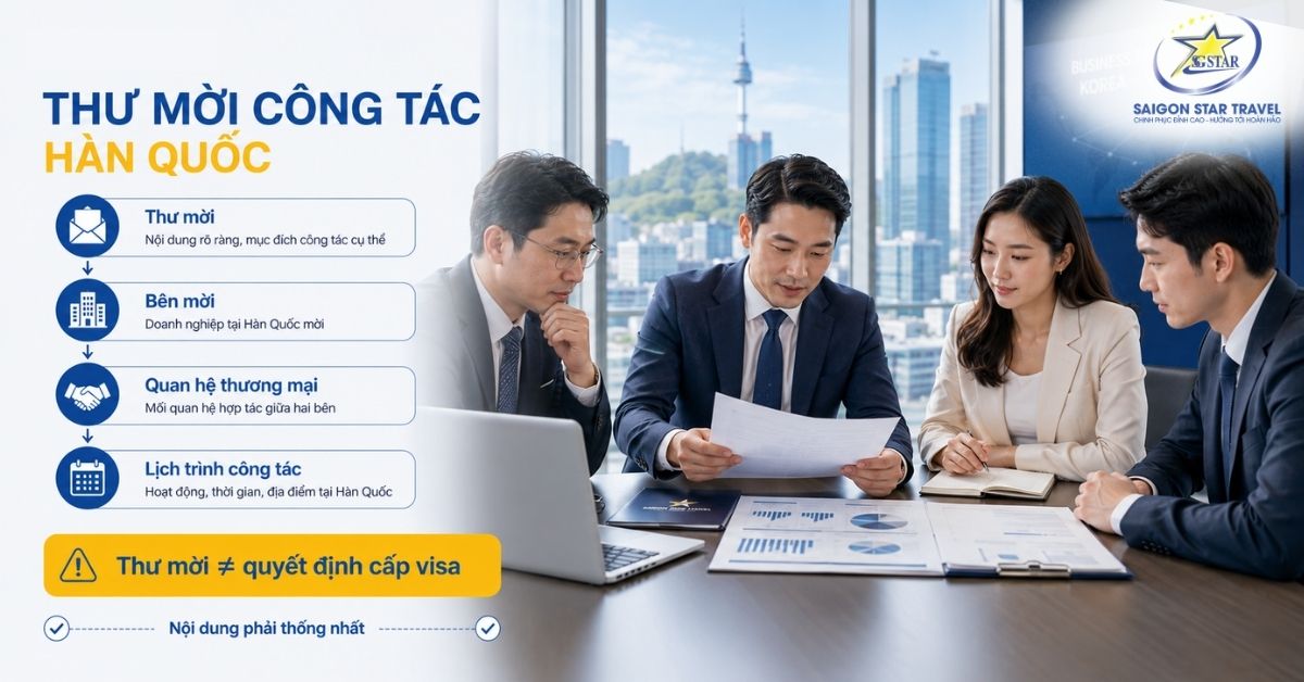 Visa Công Tác Hàn Quốc C-3-4: Hồ Sơ & Thư Mời | Saigon Star