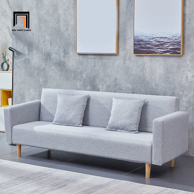 sofa giường xám trắng