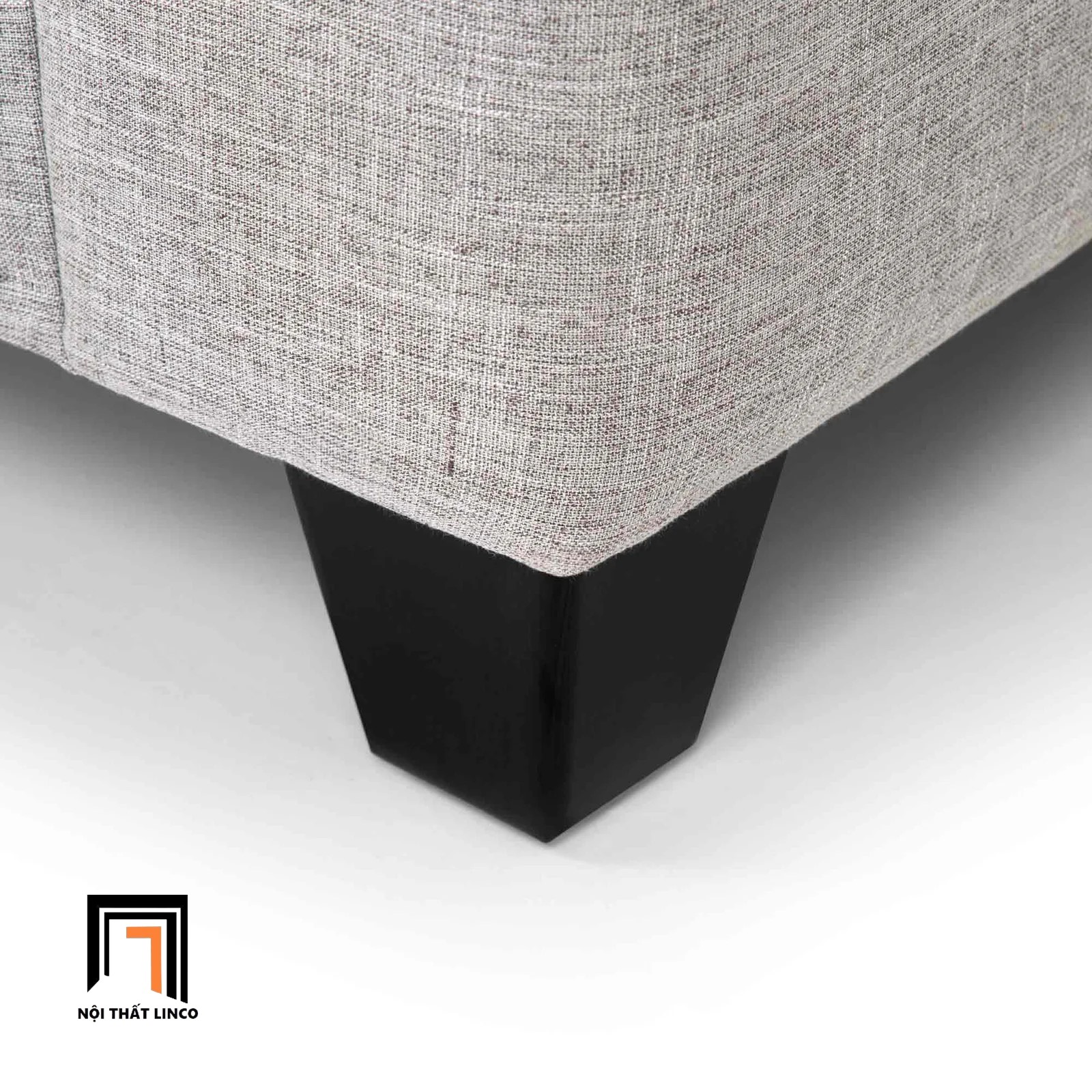 sofa chân gỗ cao su