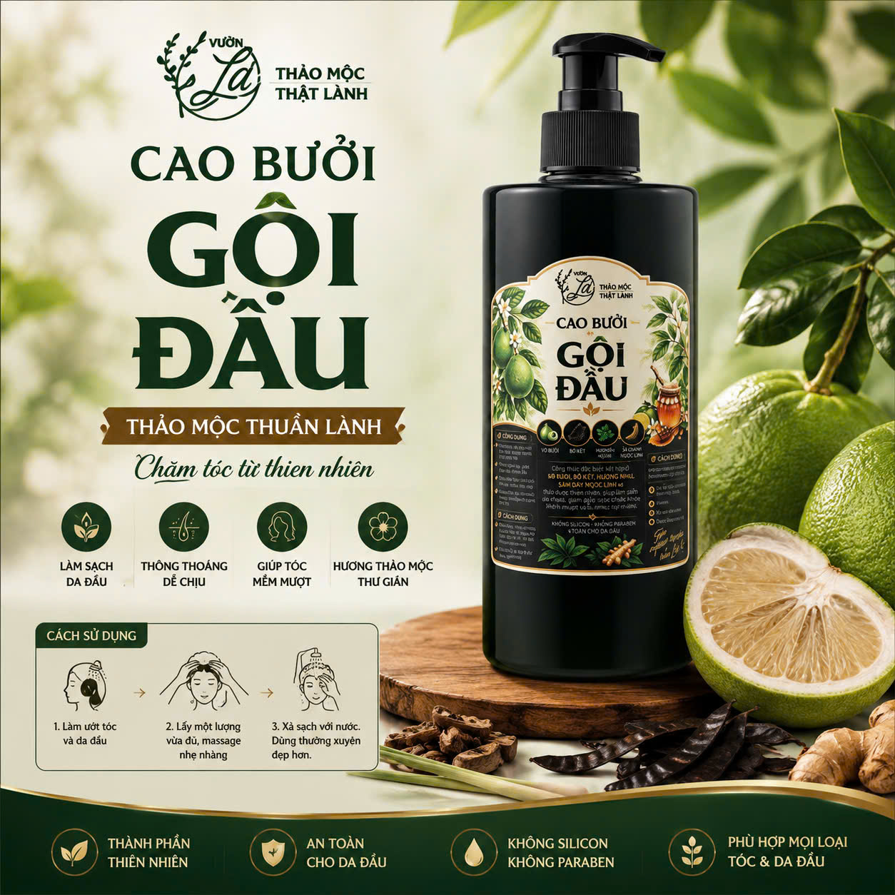 Cao Bưởi Gội Đầu 500 ml