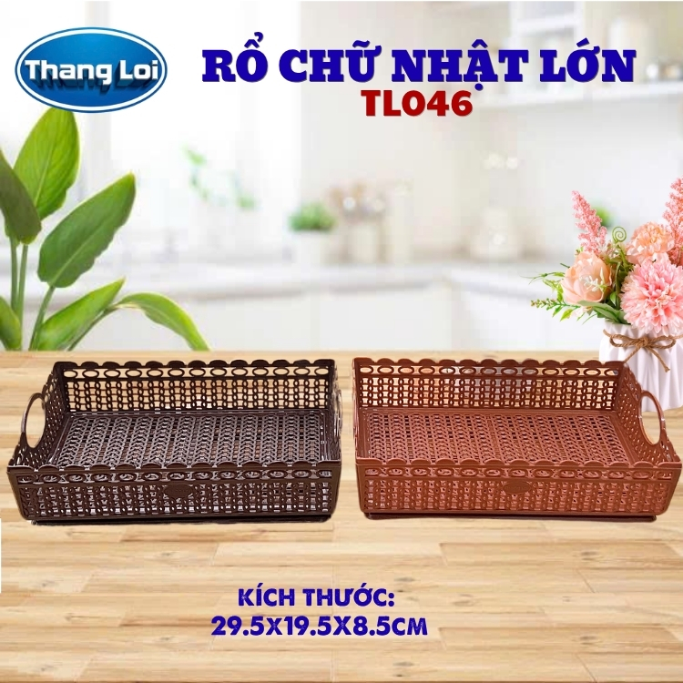 RỔ CHỮ NHẬT - SIZE LỚN