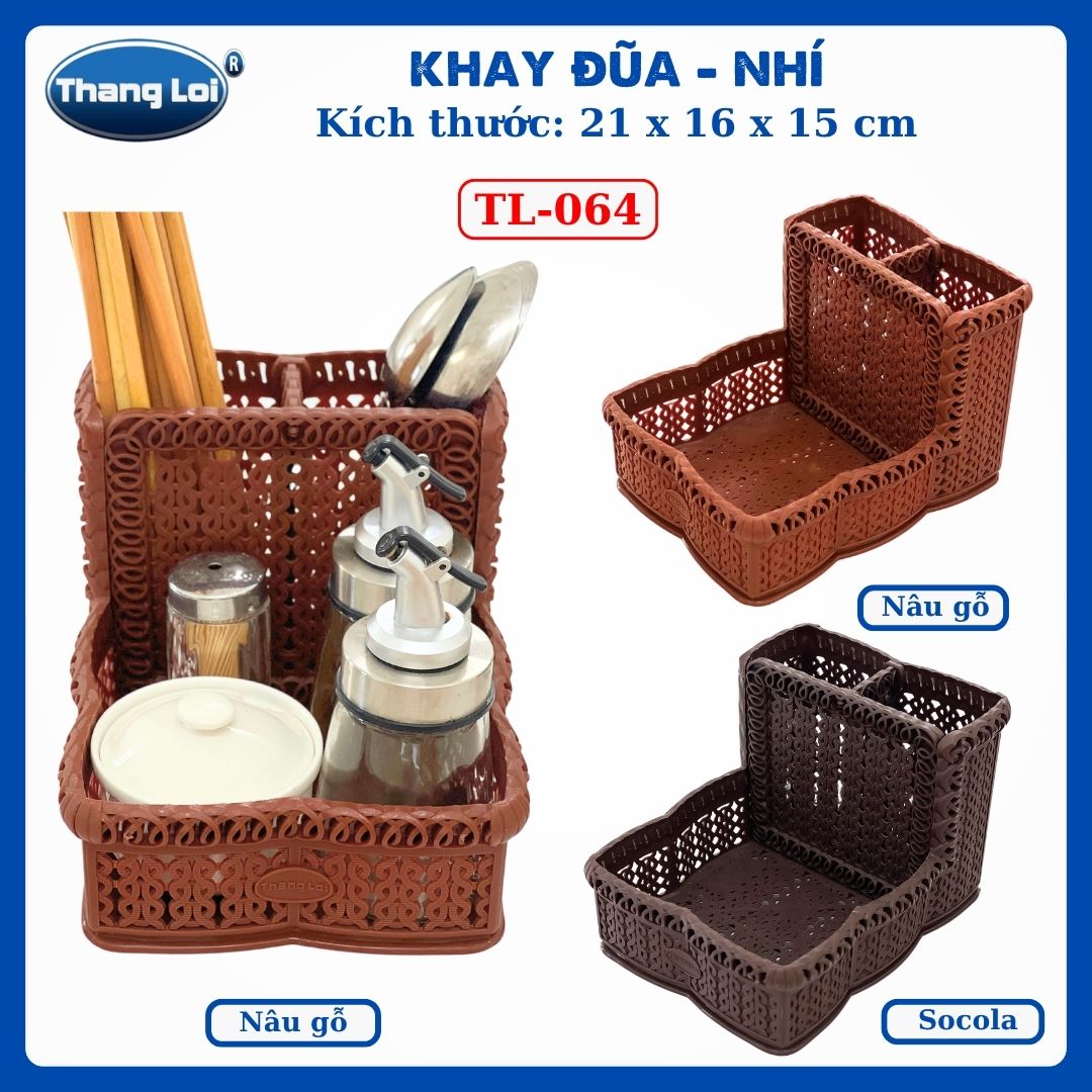 Khay Đựng Đũa Muỗng Nhà Hàng Quán Ăn Kèm Khay Gia Vị Size Nhỏ TL064