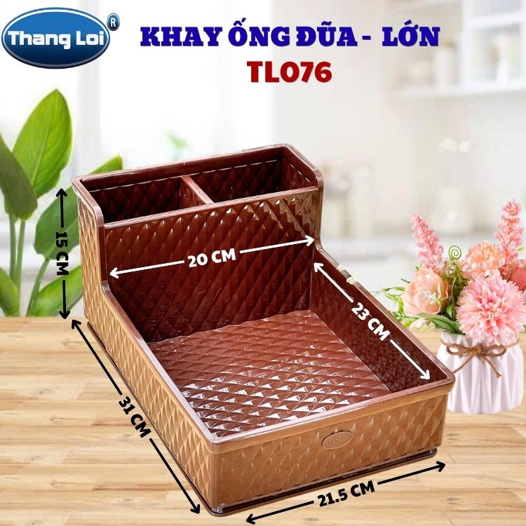 Khay Đựng Đũa Muỗng Nhà Hàng Quán Ăn Kèm Khay Gia Vị Size Lớn TL076