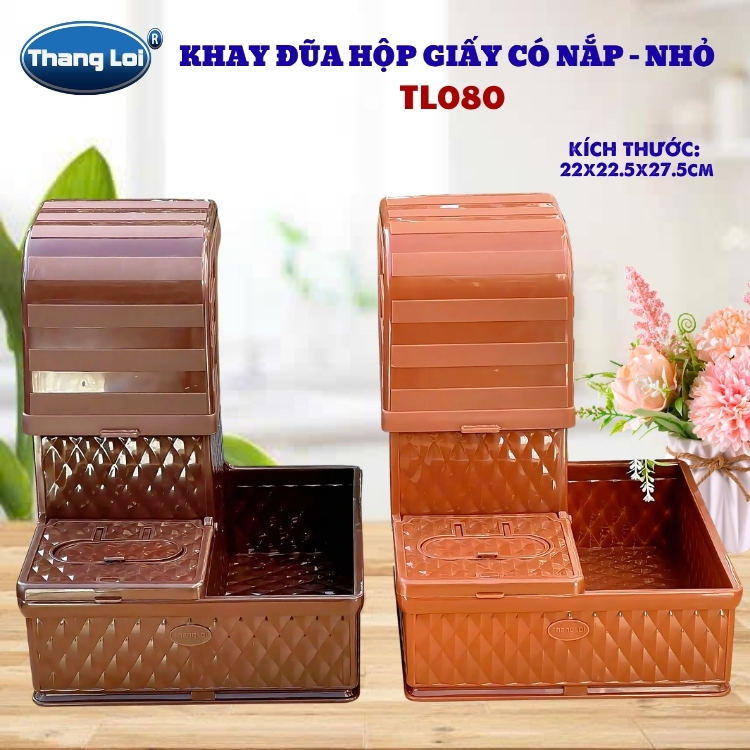 Khay Đựng Đũa Muỗng Nhà Hàng Quán Ăn Có Nắp Chống Bụi Size Nhỏ TL080