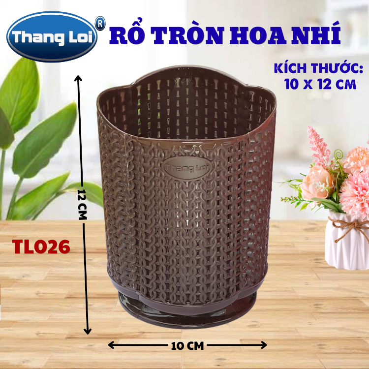 RỔ TRÒN HOA NHÍ TL026