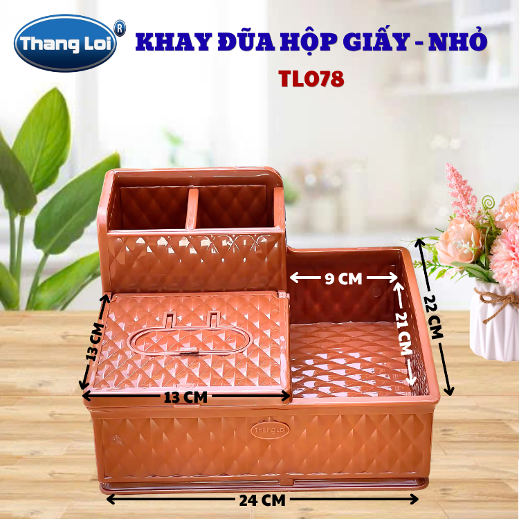 Khay Đựng Đũa Muỗng Nhà Hàng Quán Ăn Kèm Hộp Giấy Và Khay Đựng Gia Vị Size Lớn TL078