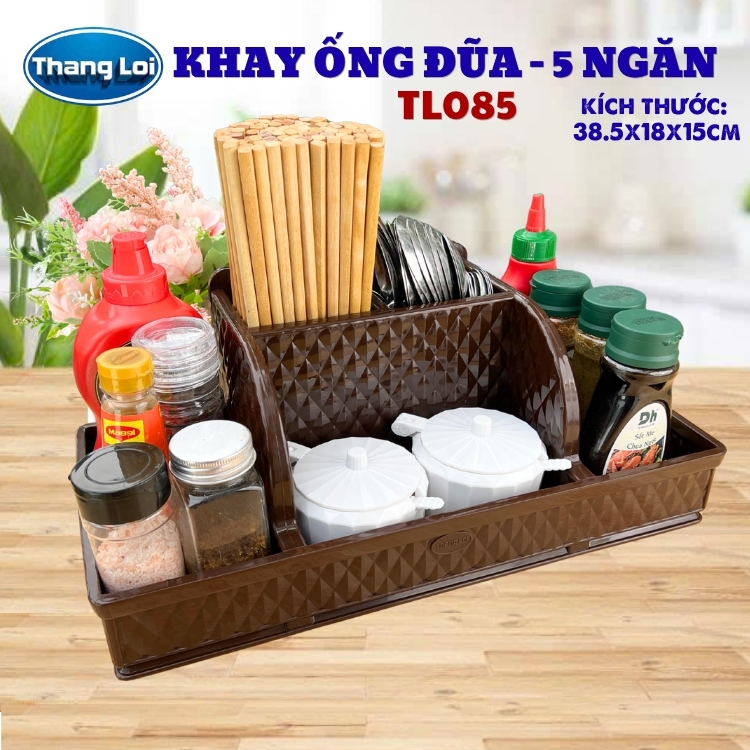 Khay đa năng nhựa thắng lợi đựng đũa muỗng, văn phòng phẩm, đồ nails TL085