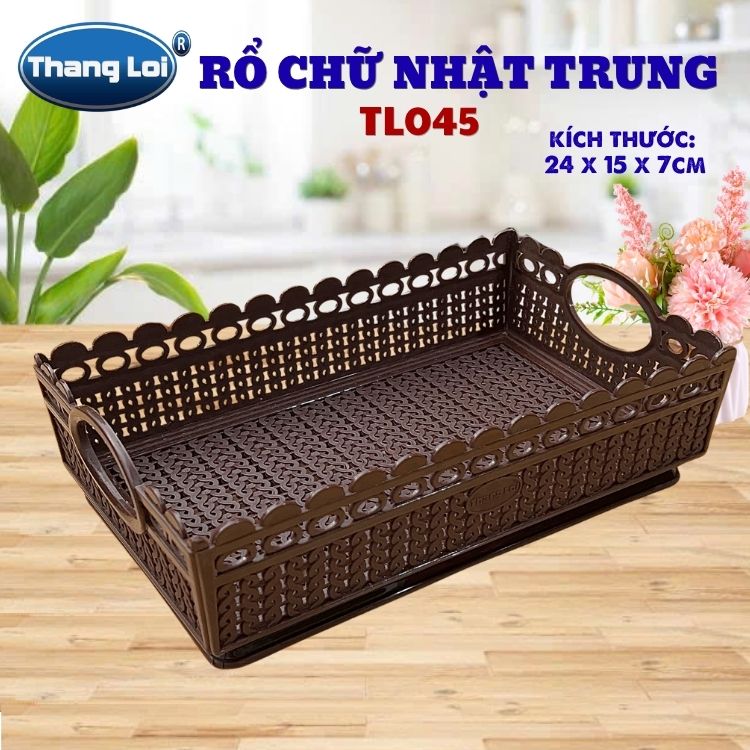 RỔ CHỮ NHẬT TRUNG TL045