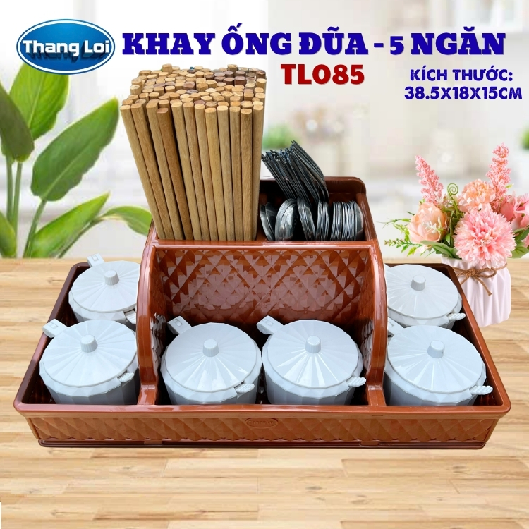 Khay đa năng nhựa thắng lợi đựng đũa muỗng, văn phòng phẩm, đồ nails TL085