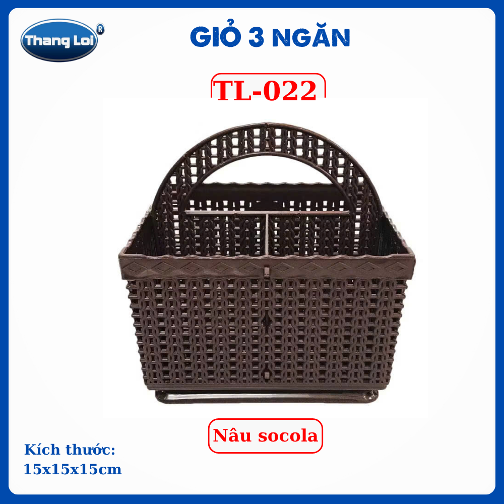 RỔ VUÔNG 3 NGĂN