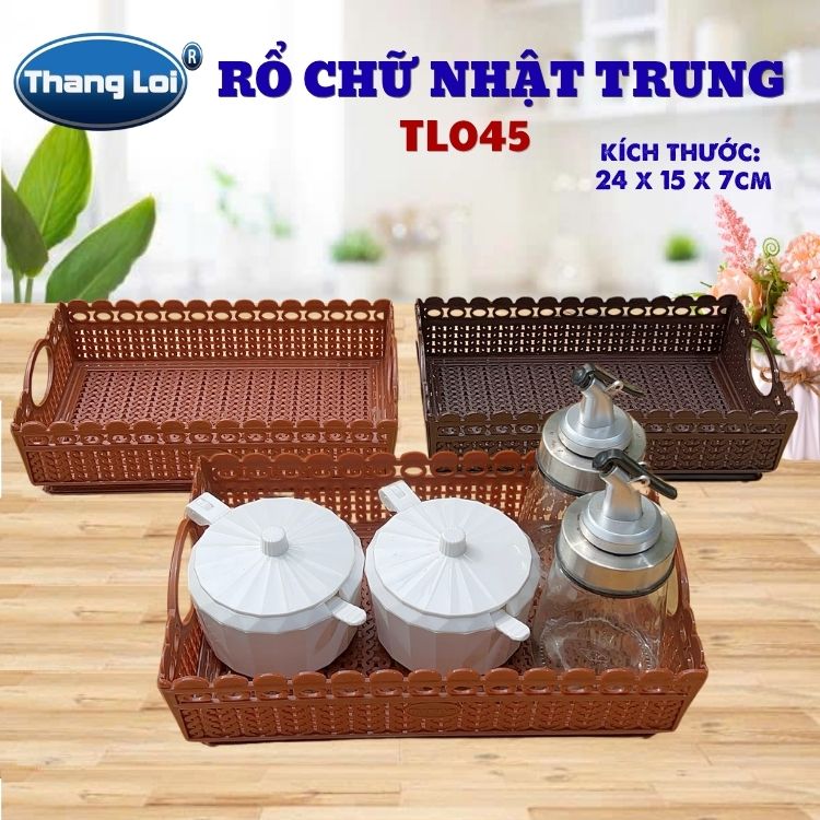 RỔ CHỮ NHẬT TRUNG TL045