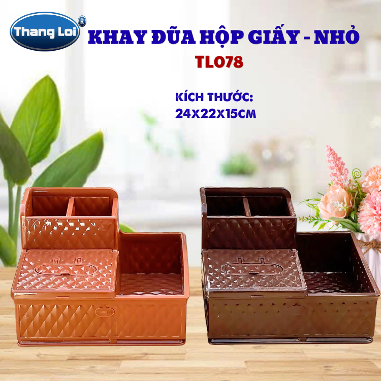 Khay Đựng Đũa Muỗng Nhà Hàng Quán Ăn Kèm Hộp Giấy Và Khay Đựng Gia Vị Size Lớn TL078