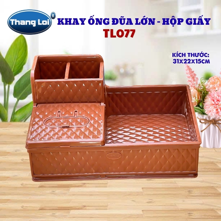 Khay Đựng Đũa Muỗng Nhà Hàng Quán Ăn Kèm Hộp Giấy Và Khay Đựng Gia Vị Size Lớn TL077