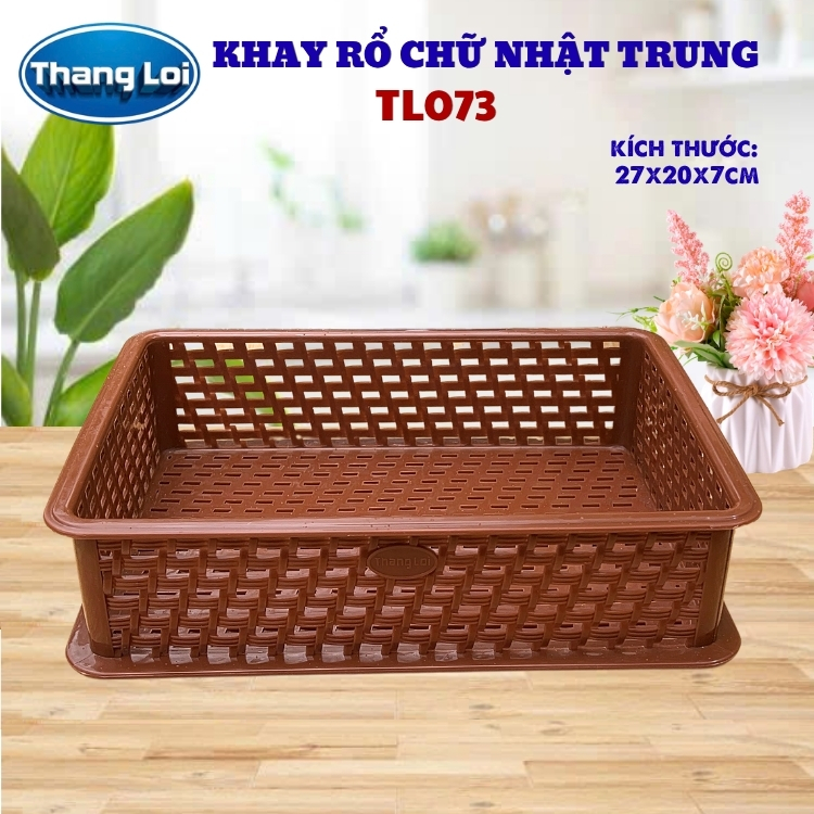 KHAY RỔ CHỮ NHẬT - TRUNG  TL073