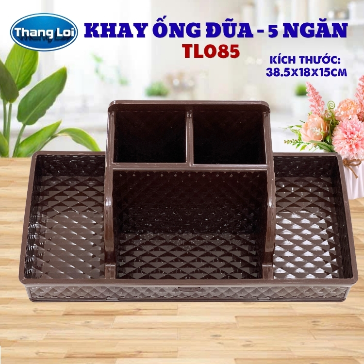 Khay đa năng nhựa thắng lợi đựng đũa muỗng, văn phòng phẩm, đồ nails TL085