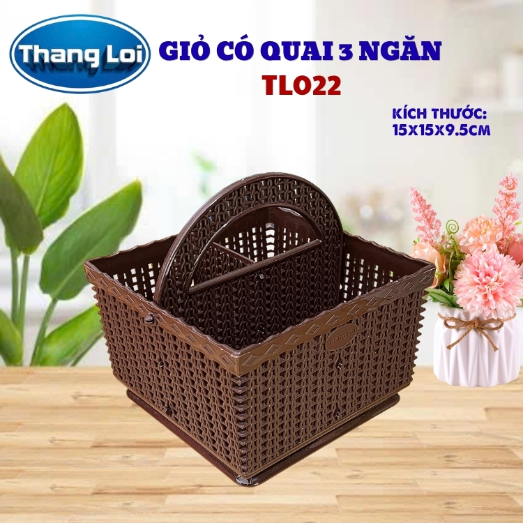 RỔ VUÔNG 3 NGĂN