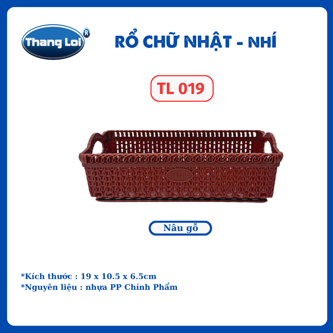 RỔ CHỮ NHẬT NHÍ