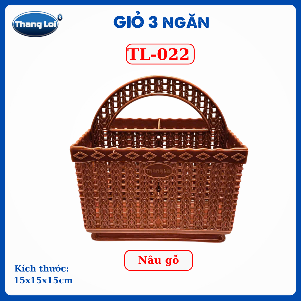 RỔ VUÔNG 3 NGĂN