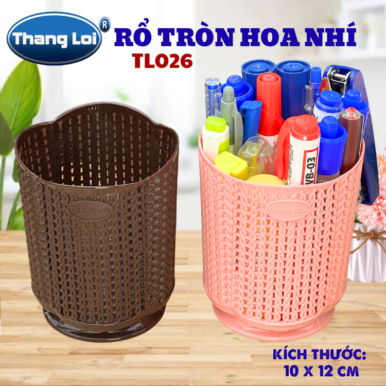 RỔ TRÒN HOA NHÍ TL026