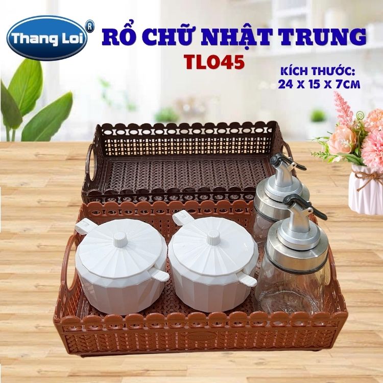 RỔ CHỮ NHẬT TRUNG TL045