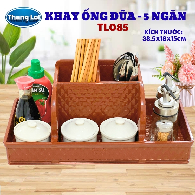 Khay đa năng nhựa thắng lợi đựng đũa muỗng, văn phòng phẩm, đồ nails TL085