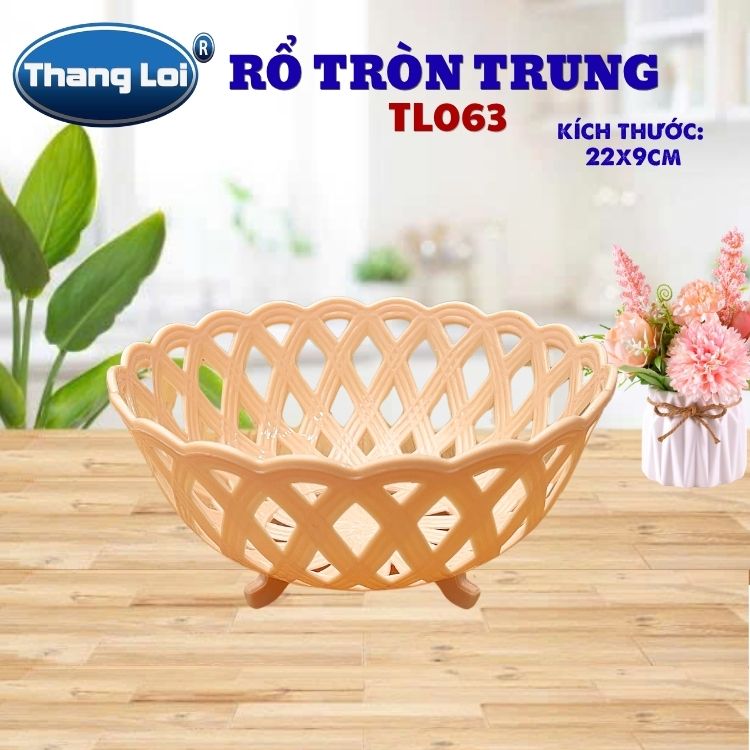 RỔ TRÒN ĐAN LƯỚI TRUNG TL063