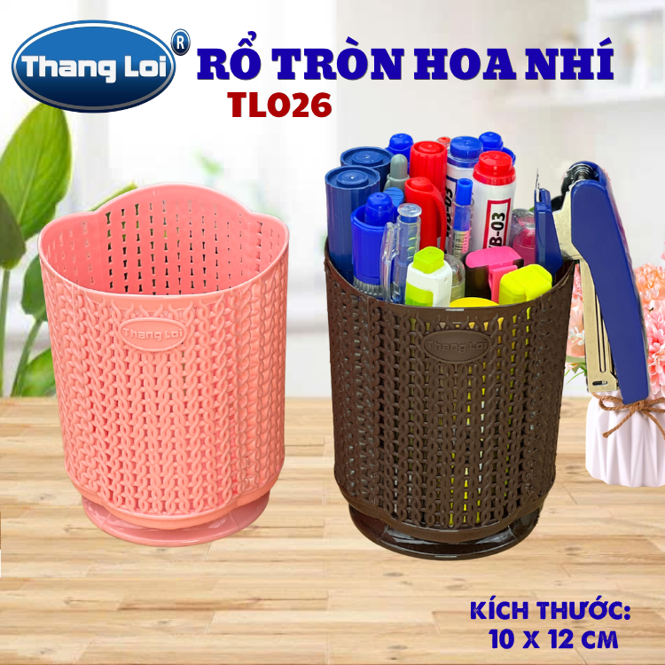 RỔ TRÒN HOA NHÍ TL026
