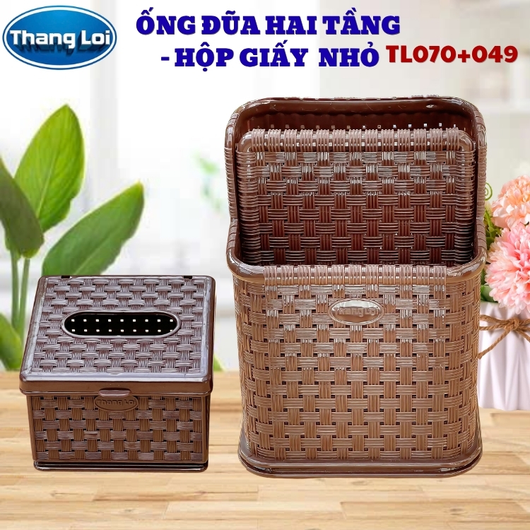 COMBO ỐNG ĐŨA 2 TẦNG + HỘP GIẤY NHỎ