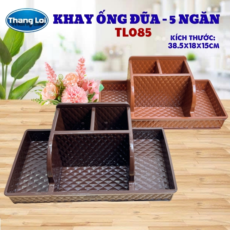 Khay đa năng nhựa thắng lợi đựng đũa muỗng, văn phòng phẩm, đồ nails TL085