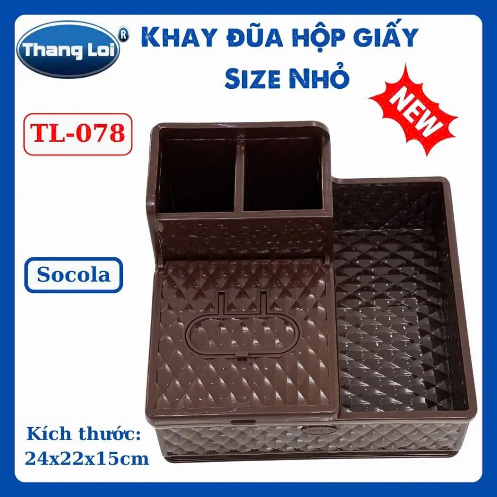 Khay Đựng Đũa Muỗng Nhà Hàng Quán Ăn Kèm Hộp Giấy Và Khay Đựng Gia Vị Size Lớn TL078