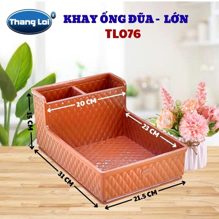 Khay Đựng Đũa Muỗng Nhà Hàng Quán Ăn Kèm Khay Gia Vị Size Lớn TL076