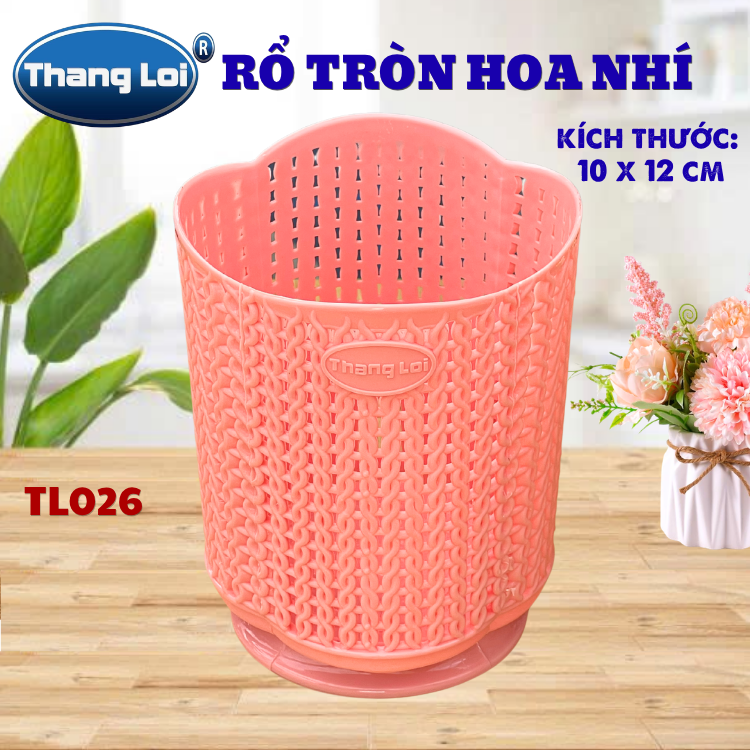 RỔ TRÒN HOA NHÍ TL026