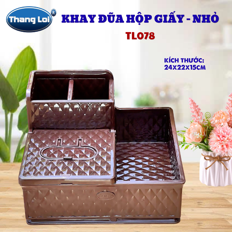 Khay Đựng Đũa Muỗng Nhà Hàng Quán Ăn Kèm Hộp Giấy Và Khay Đựng Gia Vị Size Lớn TL078