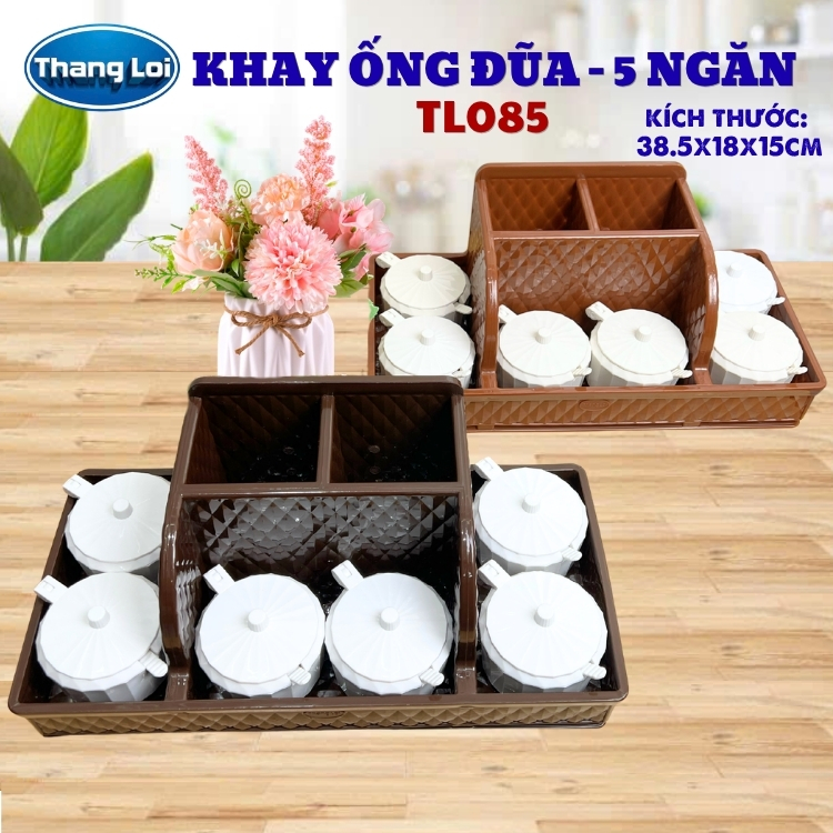 Khay đa năng nhựa thắng lợi đựng đũa muỗng, văn phòng phẩm, đồ nails TL085
