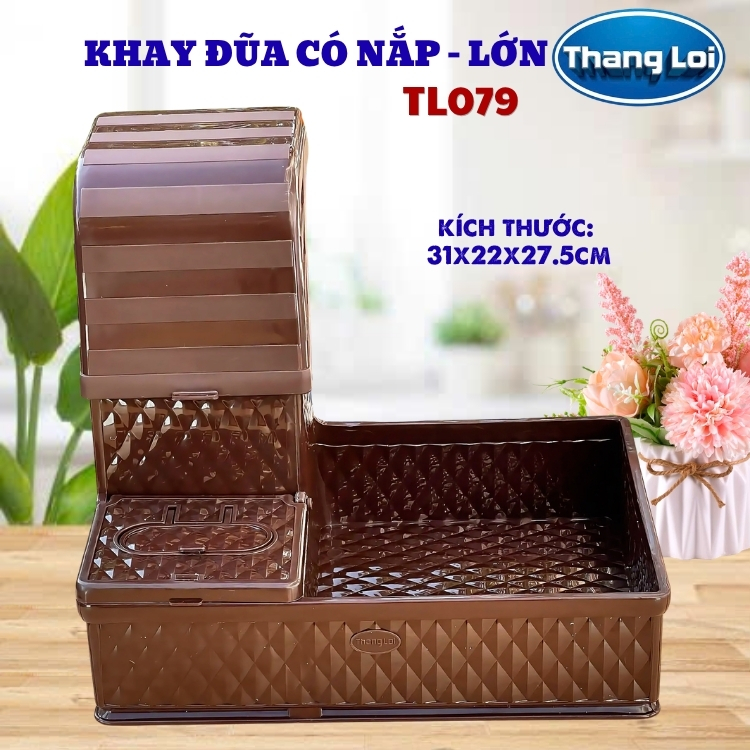 KHAY ĐŨA CÓ NẮP SIZE LỚN TL079