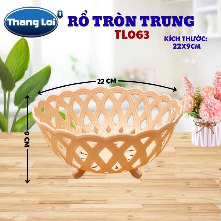 RỔ TRÒN ĐAN LƯỚI TRUNG TL063