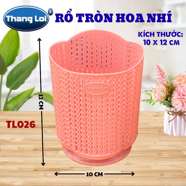 RỔ TRÒN HOA NHÍ TL026