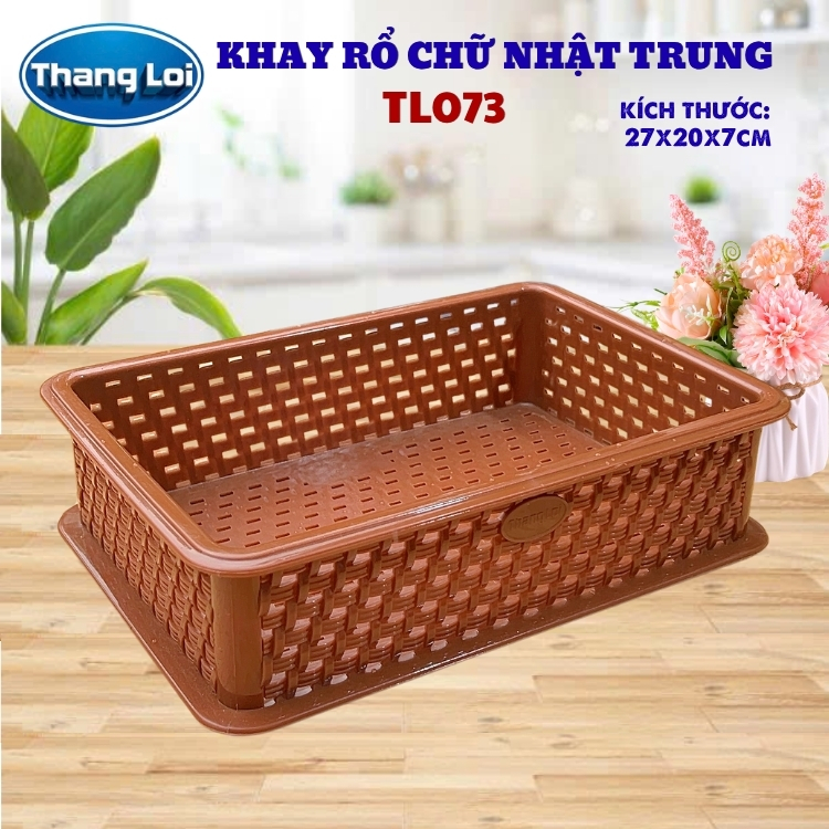 KHAY RỔ CHỮ NHẬT - TRUNG  TL073