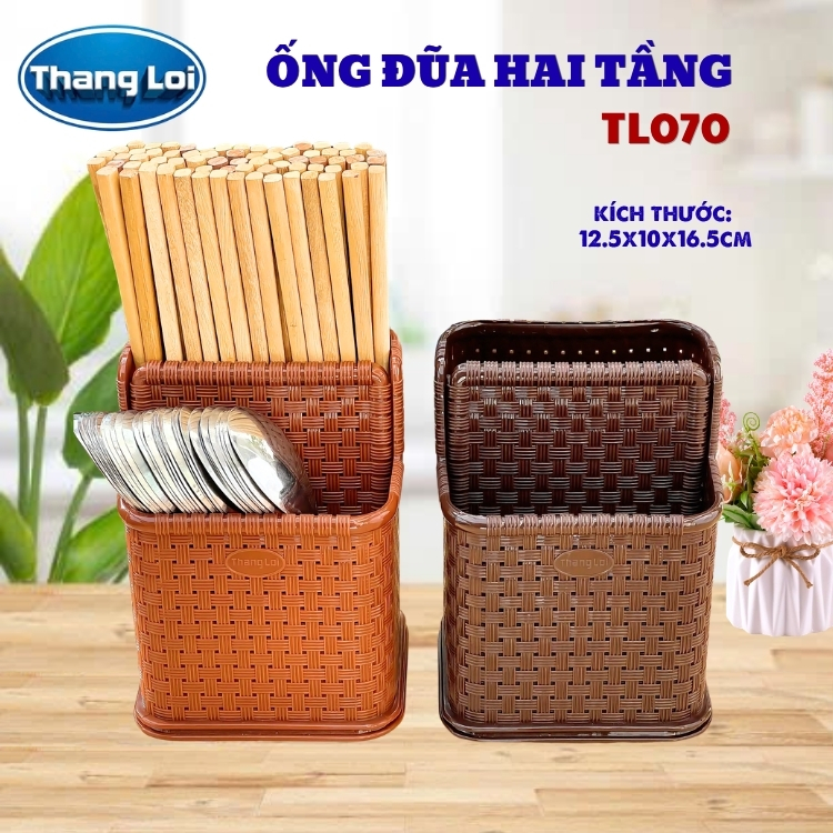 Ống đũa 2 tầng cho nhà hàng, quán ăn TL070