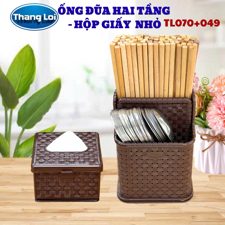 COMBO ỐNG ĐŨA 2 TẦNG + HỘP GIẤY NHỎ