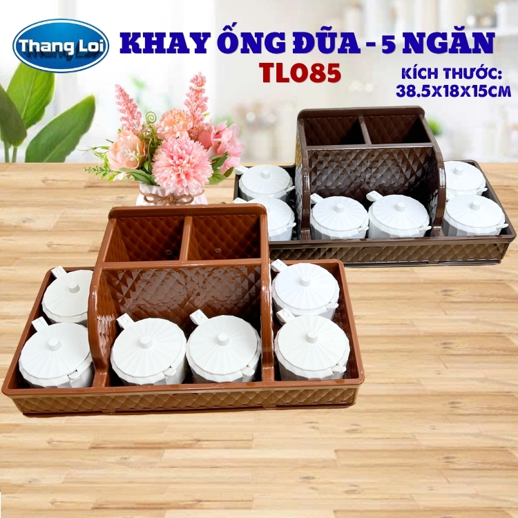 Khay đa năng nhựa thắng lợi đựng đũa muỗng, văn phòng phẩm, đồ nails TL085