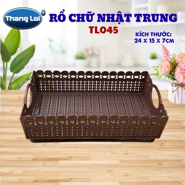 RỔ CHỮ NHẬT TRUNG TL045