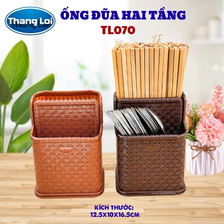 Ống đũa 2 tầng cho nhà hàng, quán ăn TL070