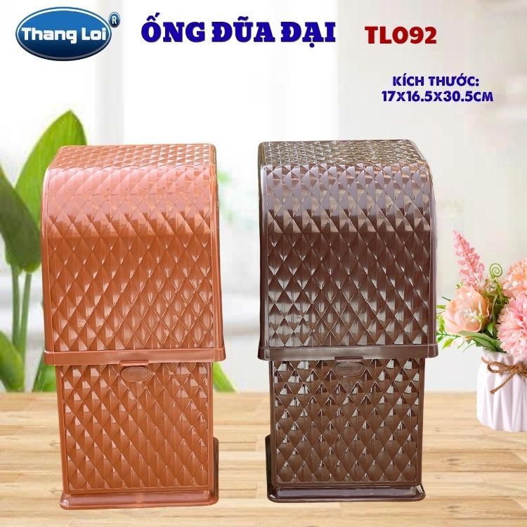Ống Đũa Đại TL-092 Có Nắp Đậy Thắng Lợi, Kệ Đựng Đũa Muỗng Nĩa Cho Nhà Hàng Quán Ăn Quán Phở