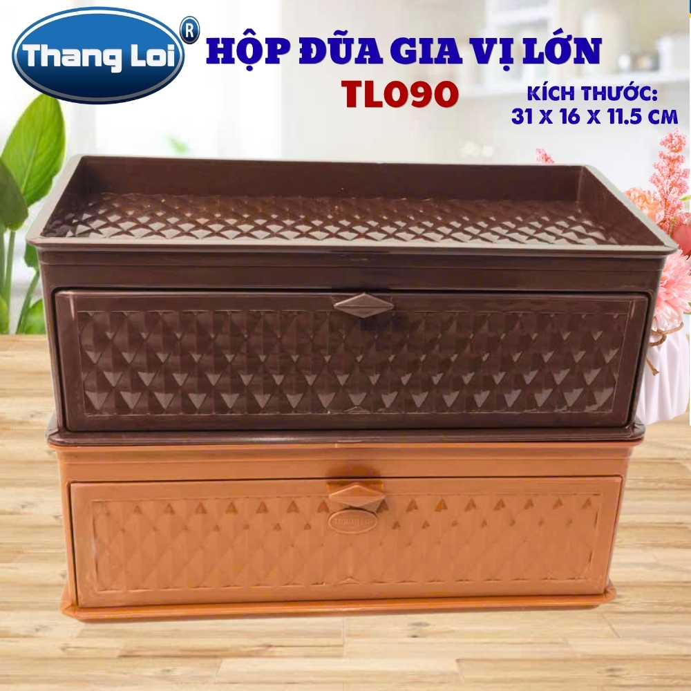 Hộp Đũa Gia Vị Lớn TL-090 Thắng Lợi, Khay Đựng Gia Vị Kèm Ngăn Đựng Đũa Muỗng Cho Nhà Hàng Quán Ăn