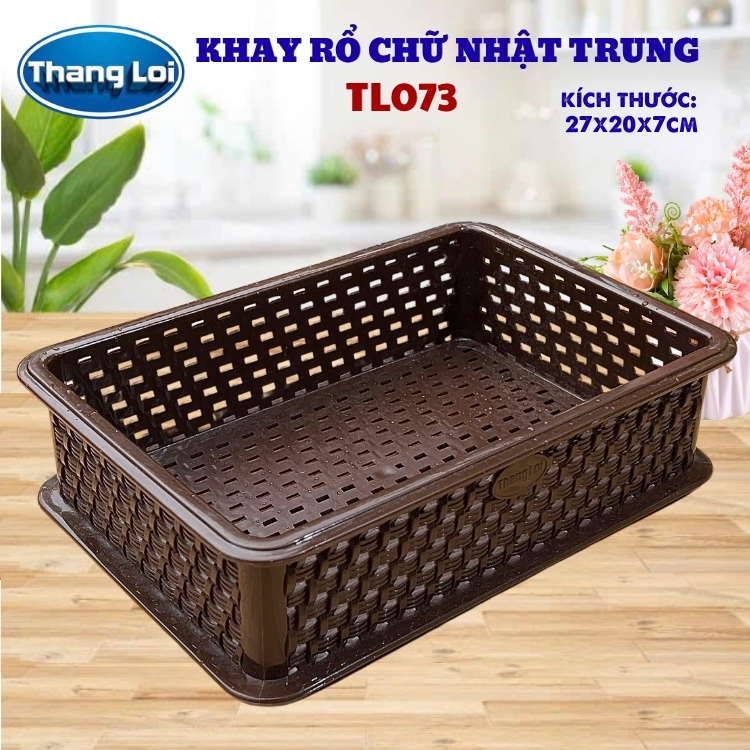 KHAY RỔ CHỮ NHẬT - TRUNG  TL073