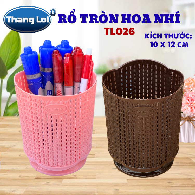 RỔ TRÒN HOA NHÍ TL026